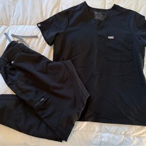 FIGS Black Medical Scrub Set